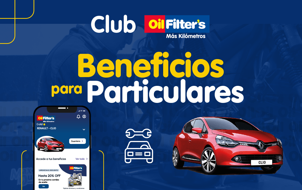 Club Oil Filter´s beneficios vehículos particulares carro camioneta